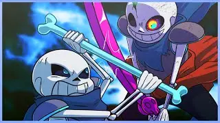 Undertale AU Maniacs Revenge: Dusttrust Sans VS Underswap Sans (FrostFM Remix)
