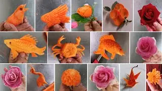How To Quickly Cut A Carrot Bird | Carrot Swan | Fruit & Vegetable Carving | recipe ultra