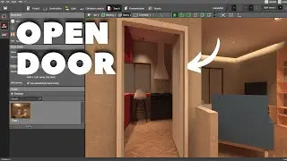 DIALux evo : How to Make an OPEN DOOR  (Fancy trick👌)