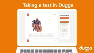 Taking a test in Dugga