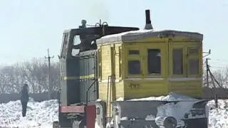 ТУ7-0767 со снегоочистителем СО-750 в Заречном 17.03.2013