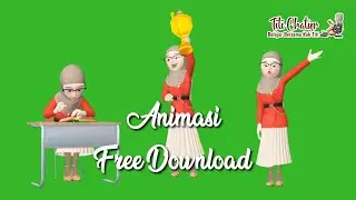 Green Screen Orang Belajar - Green Screen Guru Muslimah Mengajar Free Download