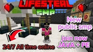 NEW  LIFESTYLE SMP 1.21+ || NEW PUBLIC SMP FOR POCKET EDITION || NEW LIFESTYLE SMP SERVER JAVA+PE