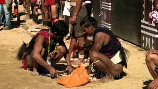 Traditional fire making competition : Nagaland