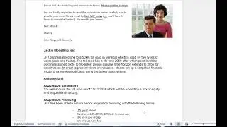 Comprehensive Modelling Exam with Acquistion Price, Sculpting (error in toll rates)