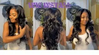SAVING MY EDGES; EASY GLUELESS 13*6 FRONTAL WIG INSTALL | NO STYLE NEEDED | WEST KISS HAIR