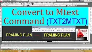 Convert to Mtext Command in AutoCad II Hindi/Urdu Tutorial