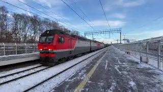СМЕ 2ЭС6-1043/680 с грузовым поездом