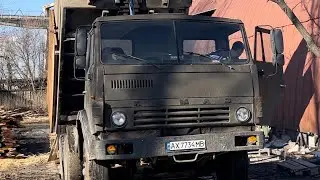ЖИЗНЬ КАМАЗИСТА. БУДНИ КАМАЗИСТА. КАМАЗ 55111 САМОСВАЛ. 