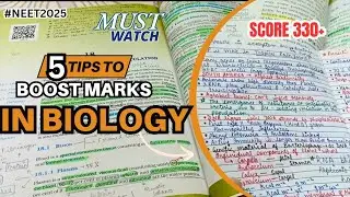 5 Tips For Biology that actually WORKS! |MUST WATCH| #neet #neet2025 #neetaspirants