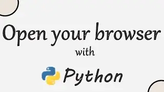 Control your browser with Python   