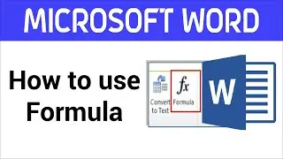How to use AutoSum Formula in Ms Word. Bangla Tutorial