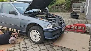 Купил спорт обвес выхлоп BMW E36 ДО и ПОСЛЕ УСТАНОВКИ М пакет 🚗💨 #bmw #e36 #viral #shorts #M3 #2024
