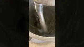 Geopolymer mix in Hobart Mixer