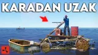 AYLIK SERVERDA  DENİZDE YAŞAM SÜRMEK.!! (Rust Solo günlüğü) Rust Türkçe