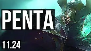 MORDEKAISER vs VLADIMIR (TOP) | Penta, 8 solo kills, Dominating | NA Diamond | 11.24