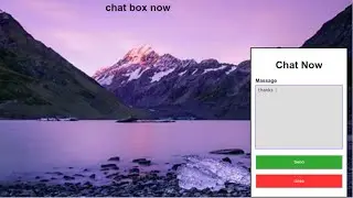 CHAT BOX BEGINER USING HTML5, CSS3, JS, RESPONSIVE || DEV LOOP