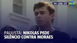 Nikolas Ferreira pede silêncio contra Alexandre de Moraes
