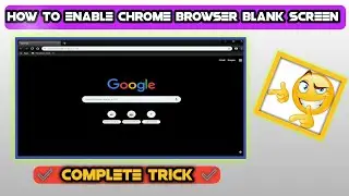 how to enable chrome browser black screen 2020