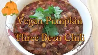 Vegan Pumpkin Three Bean Chili (Slow Cooker Recipe)