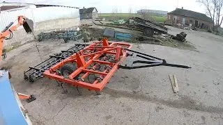2017г 5Д Сборка нового культиватора КПСП 4. Работаю на экскаваторе.