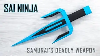 DIY Paper Craft Sai Tutorial  - Easy Origami Sai for Kids & Cosplay