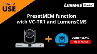 [UseAV] Easy to Synchronize Camera Presets! PresetMEM Function with VC-TR1 and LumensCMS | Lumens
