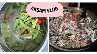 BAHÇEDEN AKŞAM VLOG 💚BAHÇEDE ATEŞ YAKMA SORUNU 🔥BAHÇEYE EKTİKLERİMİZİN SONUCU⁉️ #vlog