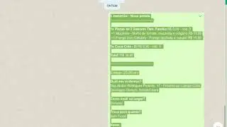 Imprimindo Pedido do WhatsApp Web