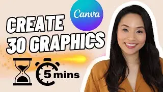 How to Bulk Create 30 Social Media Posts in MINUTES with Canva|Super easy Canva Bulk Create tutorial