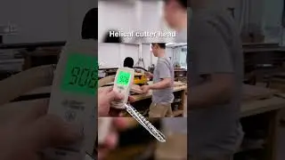 DW735 Three-knife cutter head VS Helical cutter head|Noise test