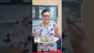 Bolinho de aipim mandioca com carne seca sem glúten
