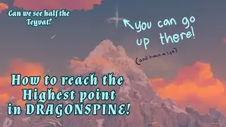 How to get to the highest point in Dragonspine (See almost the Teyvat!) | @WoobieMoobie