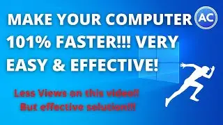 How to make your Windows computer 101% faster effectively! Very easy & best | Must Watch | Abhicoder