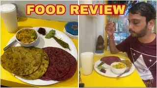 Palak & Beetroot થેપલા + Sukki Bhaji at Thepla Junction | Indian Vegetarian Gujarati Food Review