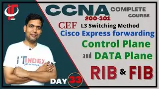 CEF ( Cisco Express forwarding ) L3 Switching | RIB and FIB Table | Control plane and Data plane