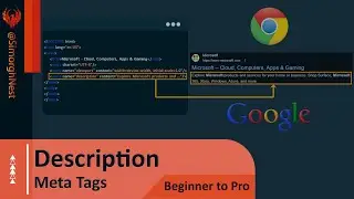 HTML Tutorial - Beginner to Pro - 009 - Meta Description Tag
