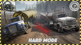 SnowRunner Сложный режим [ Везём Тяжелую цистерну по контракту 