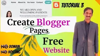 how to create pages in blogger | Blogger tutorial 3