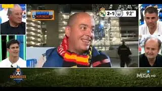 Padre e hija saliendo del Bernabéu y remonta el Real Madrid