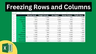How to Freeze Rows and Columns at the Same Time - Excel Freeze Panes
