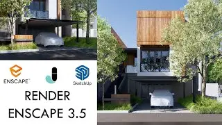 ENSCAPE REALISTIC RENDER SETTING EXTERIOR #14 || ENSCAPE 3.5 ||