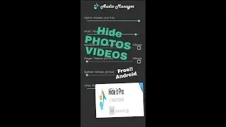 HIDE PHOTOS AND VIDEOS ON ANDROID PHONE EASY TUTORIAL!! AUDIO MANAGER 2021 FREE