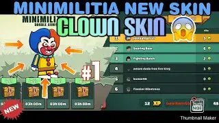 NEW SKIN IN MINIMILITIA😱 | CLOWN SKIN (PENNYWISE)🤡 | 100% NEW😍