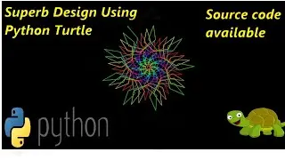python turtle code for graphics design 