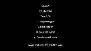ENG201 TODAY / CURRENT FINAL TERM CURRENT PAPERS SPRING  2024