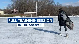 Full Training Session In The Snow ❄️