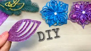 3D Snowflake from foam sheet DIY Christmas decorations 2023