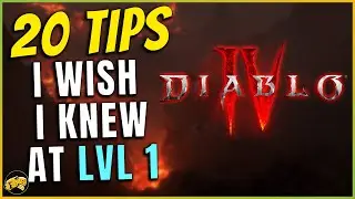Beginner's Guide to Diablo 4 - 20 THINGS I wish I knew - Leveling, Class Choice, Mount, Renown