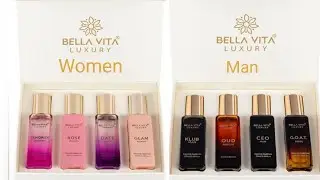 Bella vita organic Luxury Perfume Gift Set with Long Lasting for men and women #unboxing #perfume
